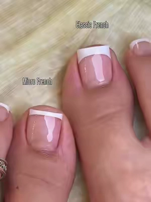 Tag your bestie and ask her which French she loves 🤍TY #sohochic #nail #pressonnails #toenail #french 