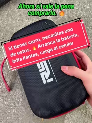 Si tienes carro, necesitas uno de estos. 🔥 Arranca la batería, infla llantas, carga el celular y te salva cuando más lo necesitas. #tiktokshopstockup #musthavecaritems #portablejumpstarter #hightechgadgets #compactyetpowerful 