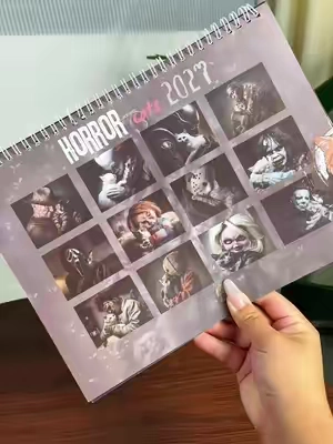 Planificador de pared mensual de 12 meses Gatos Fantasía 2027#CalendarioGatosFantasia #Calendario2027 #DecoracionDePared #CalendarioDivertido #DecoracionHogar