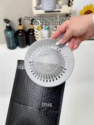 one of those shower upgrades you didn’t know you needed 🙌🏼 catches my hair before it goes down the drain and cleanup is ridiculously easy #hairshedding #haircatcher #showerdrain #hairhack #CleanTok 