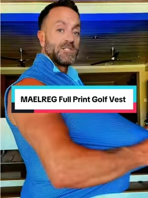 The MAELREG Performance Printed Golf Vest adds a clean, athletic layer to your golf outfit while still giving you the freedom to move. The performance feel and printed design make it an easy option for the course, driving range, or everyday wear. Throw it over your favorite golf polo and the whole outfit instantly looks more put together. #vest #golfwear #mensstyle #mensfashion #performancewear 