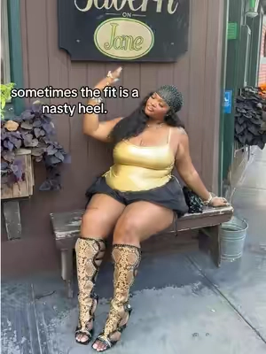 i love a good NASTY shoe🫦 #heels #plussize #plussizefashion #OOTD #akira  