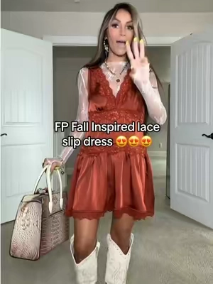 This FP-inspired lace dress is giving all the dreamy fall vibes. 🤎 Feminine, flowy, and such beautiful quality without the crazy price tag. Lace dresses are having a MAJOR moment this fall and winter, and I’m obsessed with this one. 😍 #FallFashion #LaceDress #FallOutfit #BohoStyle #FallStyle