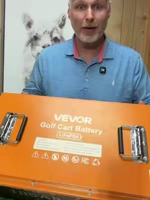 VEVOR 48V 105Ah LiFePO4 Golf Cart Lithium Battery 200A BMS LCD Monitor Mobile App 20A Fast Charger #TikTokShopCreatorPicks #tiktokshopstockup #toolupgrade #GolfCartBattery #LiFePO4Battery @VEVOR Store 