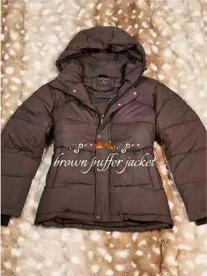 the perfect chocolate brown puffer jacket 🤎🧸 #pufferjacket #puffit #winterjacket #fashioninspo #jacket 