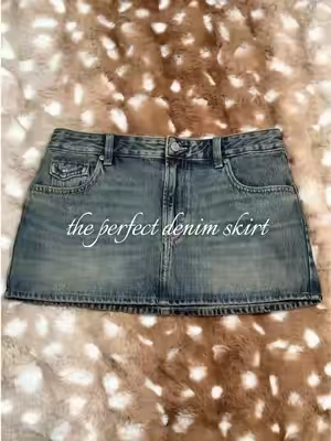 the cutest denim micro skirt 🖤 #pacsun #denimskirt #fallfashion #fashioninspo #cuteskirt 
