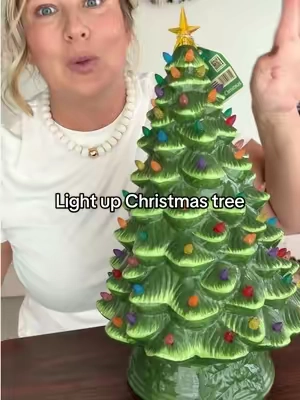 Bring back that nostalgic Christmas magic with this Mr. Christmas 18-inch ceramic Christmas tree. 🎄 The colorful lights and glowing star give you that classic vintage holiday look in an easy tabletop size. Perfect for a mantel, entryway, kitchen counter, or anywhere that needs a little extra Christmas glow. @QVC, Inc  #qvctiktoksuperbrandday  #CeramicChristmasTree #ChristmasDecor #VintageChristmasDecor #MrChristmas