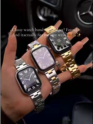 Available in different colors. Saved money and just bought the H vibe stainless steel tarnish free watch band #watchband#missair#SohoChic##tiktokshopstockup#christmas