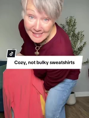 You’re definitely going to want more than one! These cozy hoodless sweatshirts are lightweight, but warm…cozy, but not bulky and so easy to layer under a jacket or a coat!  #tiktokshopstockup #tiktokshopholidayhaul #midsizefashion #hoodlesshoodie #womenssweatshirt 