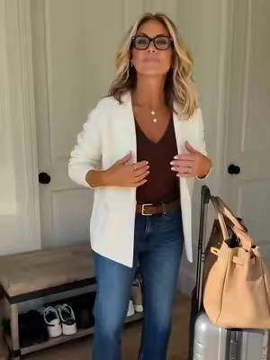 The ultimate coatigan for that boss babe energy! ✨ Looks so high-end but feels like a cozy sweater. Run before it sells out! #TikTokshopbacktoschool #workwear #knitblazer #bossbabe #tiktokmademebuyit 