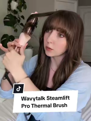 can you curl your hair with steam? my fav way to reduce frizz with @wavytalkofficial NEW Steamlift Pro Thermal Brush 💕  For an extra 5% off type 'wtmostyles' in the search bar 🤭 #wavytalksteamthermalbrush #wavytalk #hairtutorial #hair #thermalbrush 