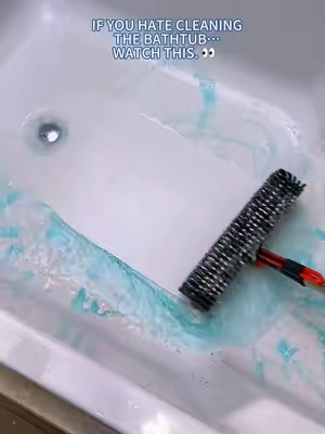 If tub cleaning is the chore you avoid the most, this is worth seeing. The long handle helps you reach the bottom and sides with less bending, while the adjustable head gets into awkward corners. #TubCleaning #BathroomCleaning #CleaningHacks #CleanTok #tiktokshop 