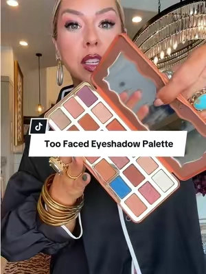 These colors & the pigment is 🤌🏻 @Too Faced #eyeshadowpalette #toofacedeyeshadow #makeupreview 
