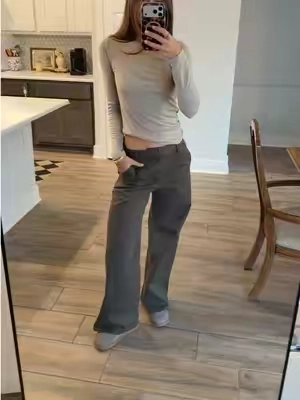 new good american trousers! #goodamerican #trousers #womenspants #falloutfitinspo #falloutfits 