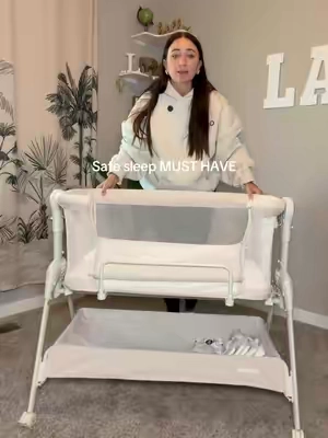 the PERFECT newborn bassinet 🥹 #newmomtips #newbornessentials #safesleep #harppababy #harppa @Harppababy.us 