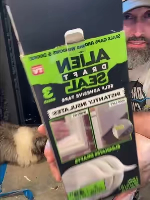 Fix gaps, cracks, and drafts. Make your rooms more comfortable and save money on heating and cooling.  #aliendraftseal #homerenovation #homeefficiency #tiktokshopcreatorpicks #asseenontv 