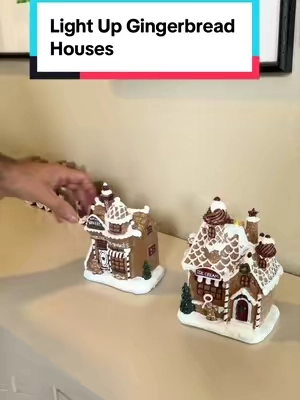 QVC just launched their Light up Gingerbread houses! #christmasdecor #gingerbreadhouse #qvc #qvctiktoksuperbrandday #falldealsforyou 