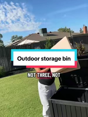 #outdoorstorage #storagebin #homeorganization #tiktokshopcreatorpicks 