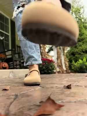 Birkenstock Mary jane shoes for fall 🤎🍂 so cute with jeans and an oversized sweater but also dress up really well too! #birkenstocks #maryjaneshoes #hsn #fallstyle 