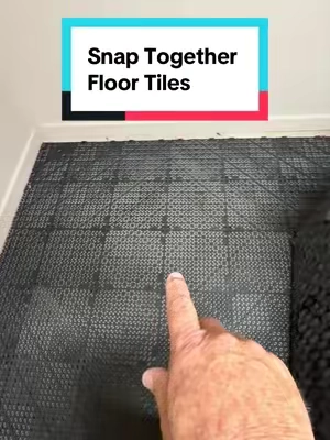 Quick, simple, and no complicated installation! These snap-together tiles can completely change the look of a space. 👌 #ModularFlooring #FloorMakeover #GarageIdeas #EasyDIY #ShopProjects @Haidee_Collab @VEVOR Outdoor Store @VEVOR Store 