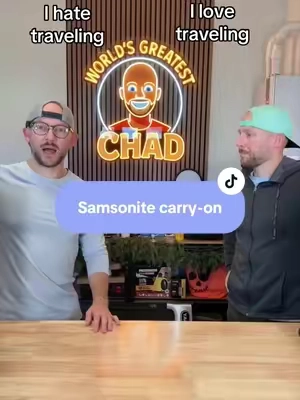 Enjoy traveling again with this Samsonite carry on #sampsonite #carryonluggage #travelhack #tiktokshopcreatorpicks #christmasgiftidea 