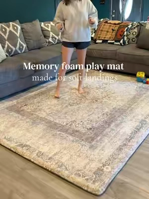 The best play mat hands down!  #memoryfoam #playmat #huloosleep 