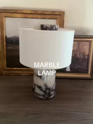 marble wireless touch lamp 🥹 my dreammm home find #lamp #wirelesslamp #ambientlight #homedecor #cozybedroom 