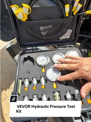 ##VEVOR##hydraulicpressureTest Kit with 5 Gauges (10/100/250/400/600bar), 13 Couplings, 14 Tee Connectors, 5 Test Hoses, 304 Stainless Steel, Carrying Case – Tools and Gadgets for Excavators, Construction, Shipping ##paratiiiiiiiiiiiiiiiiiiiiiiiiiiiiiii##TikTokShopBlackFriday##tiktokshopstockup