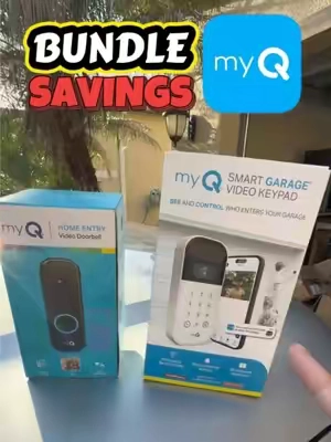 Upgrade your home entry setup with this myQ smart bundle! 🔥 Get the Smart Garage Video Keypad PLUS the 2K Smart Video Doorbell in one limited-time bundle savings offer. Control garage access, see who’s at your door, and keep a closer eye on what’s happening around your home—all from your phone. 🏠📲 If you’ve been waiting to upgrade your home security, this is the bundle to grab while the savings are available! #myQ #SmartHome #HomeSecurity #GarageSecurity #TikTokShop @myQ 