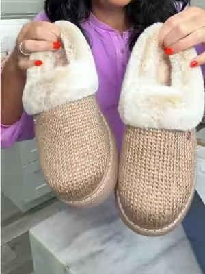 the coziest slippers🤎 #cozyslippers #slippers #qvc 