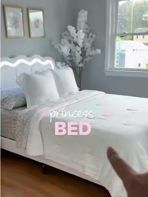 Camita para tu princesa 👑 #bed #bedding #bedroom 