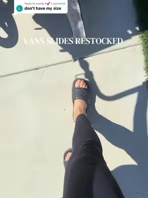 Replying to @Lovely K💕 they’re back! #vans #vansslides #restock #slides #tiktokshopcreatorpicks 