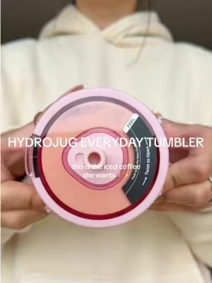 the perfect iced coffee tumbler🎀✨ 

@HYDROJUG #tumbler #tumblers #tiktokshopstockup #hydrojug #hydrojugtumbler 