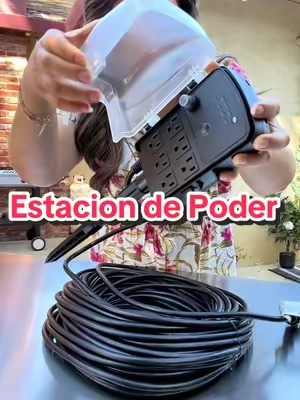 Así puedes llevar electricidad hasta donde necesitas en tu jardín #outdoorpower #christmaslights #outdoorlighting #Vevor #TikTokShopFallDealsForYou @VEVOR Home Improvement 