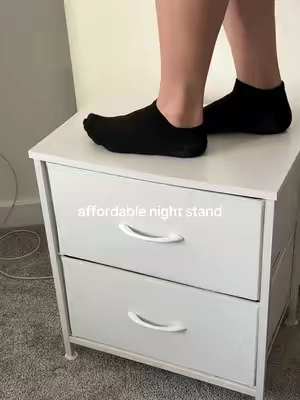 Affordable nightstand for small bedroom #bedroomstorage #bedroomorganization #bedroomdecor #bedroommusthaves #homeorganization @Sweetcrispy S @Sweet Furniture @Sweetcrispy Official 