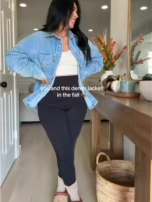 🍂#fyp#fall#denimjacket#falloutfits#fashion