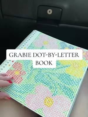 Grabie dot-by-letter coloring kit 🎨🫧 20 hidden pictures, 10 colors & the most satisfying way to pass time in the car! #grabie #dotbyletter #coloringbook #caractivities #tiktokshop