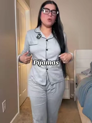 Conjunto de ropa de dormir de encuadernación de contrato para mujer, conjunto de pijama cómodo, ropa de salón, top de manga larga con botones en la parte delantera con cuello de solapa y pantalones de cintura elástica, ropa para el hogar para todas las estaciones #pijamas #tiktokshopcreatorpicks #tiktokshopblackfridaysale #blackfriday 