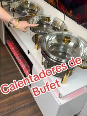 🚨👌➡️DESCUENTO‼️ Juego de calentadores de bufet de acero inoxidable de 5 cuartos, disponible en paquetes de 2, 4 o 6. Con detalles dorados, tapa de cristal para ver la comida, soporte de acero inoxidable para sostener la tapa, sistema para mantener los alimentos calientes o fríos durante horas y diseño apilable. Ideal para fiestas, bodas y reuniones familiares. @Banggood #tiktokshopstockup #sohochic #TikTokshopbacktoschool #blackfriday #chafingdish 