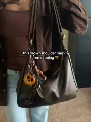 obsessed with this bag! #shoulderbag #bag #brownbag #fashionfinds #tiktokshopcreatorpicks