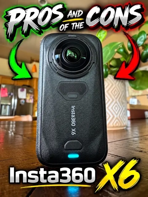 The Insta360 X6 is seriously impressive—but it’s not perfect. 👀 I’m breaking down the pros AND cons after actually shooting with it. The 8K 360 footage, bigger sensors, stabilization and ability to shoot first and choose your angle later are 🔥… but 360 footage also means BIG files and more editing. If you’re thinking about buying the Insta360 X6, here’s what you should know first. #I#Insta360X6I#Insta3603#360CameraA#ActionCameraInsta360Review 