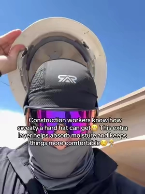 Lightweight & breathable💯 #skullcap #workgear #hardhat #constructionworker #sweatcontrol 