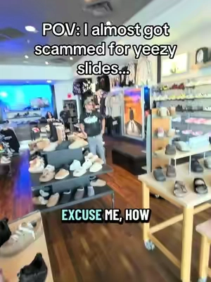There’s no slide better than Yeezy slides but $80??? #yeezyslidesfeelmadgood 