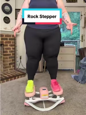 Replying to @Mish | SAHM 😊 HOTWAVE Rock Stepper 💖 This is fun and a fantastic workout! #rockingstepper #stairstepper #plussizeworkout #sohochic #tiktokshopstockup 