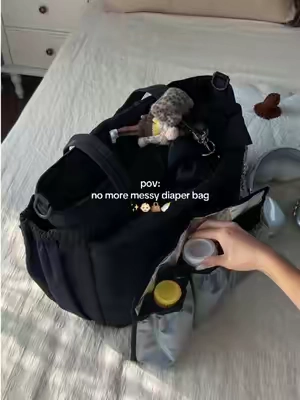 My new mom bag finally came in✨it comes with a changing mat, insulated bottle bag, and stroller straps🥰literally made for life on the go!and now on sale💓#bagsmart #diaperbag #mombag #newmommusthaves #momhacks 
