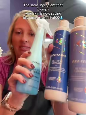 Your hair is thirsty and hyaluronic acid is its answer💧✨#pravana #hyaluronicacid #dryhair #backtolifehair #hairrefresh @Pravana 