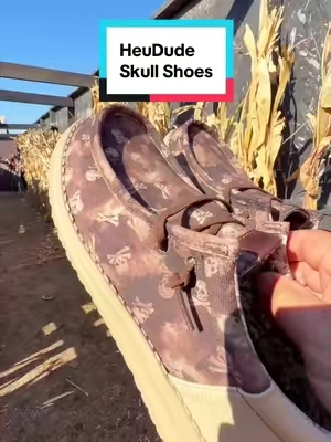Halloween season calls for the right shoes 💀🎃 These skull HEYDUDEs are definitely going into my fall rotation! #HEYDUDE #HalloweenStyle #SkullShoes #FallFavorites #TikTokShopFinds @HeyDude 