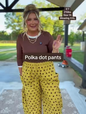 The cutest polka dot pants!!