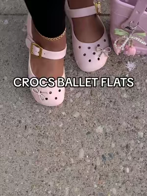 The cutest flats😍#crocsballetflats #balletflats #crocsseptemberspotlight 