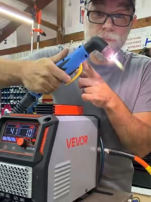 VEVOR 50A Non-Touch Pilot Arc Plasma Cutter, 110V/220V Dual Voltage Digital Display IGBT Inverter Tool, 2T/4T Function, Adjustable PA/PT Time, 10mm 1/2In at 110V, Intelligent Control, Cuts Mesh & Metal, for Home Garage, Repair Workshops.   #plasmacutter #fabrication #metalwork #tiktokshopstockup #tiktokshopcreatorpicks @VEVOR Store 